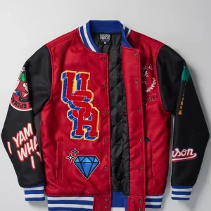 Hot Popeye USA Wool Varsity Jacket - Red Varsity Jackets