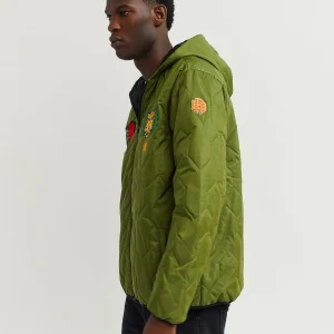 Best Sale Quilted Hooded Jacket - Olive Green Quilted Jackets