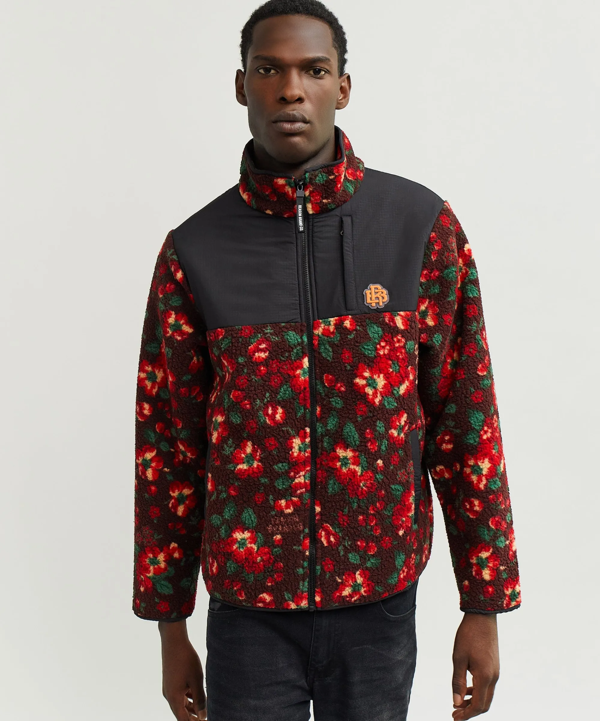 rb_series_sherpa_fleece_zip_up_jacket__flowers_2.webp Shop RB Series Sherpa Fleece Zip Up Jacket - Flowers Sherpa