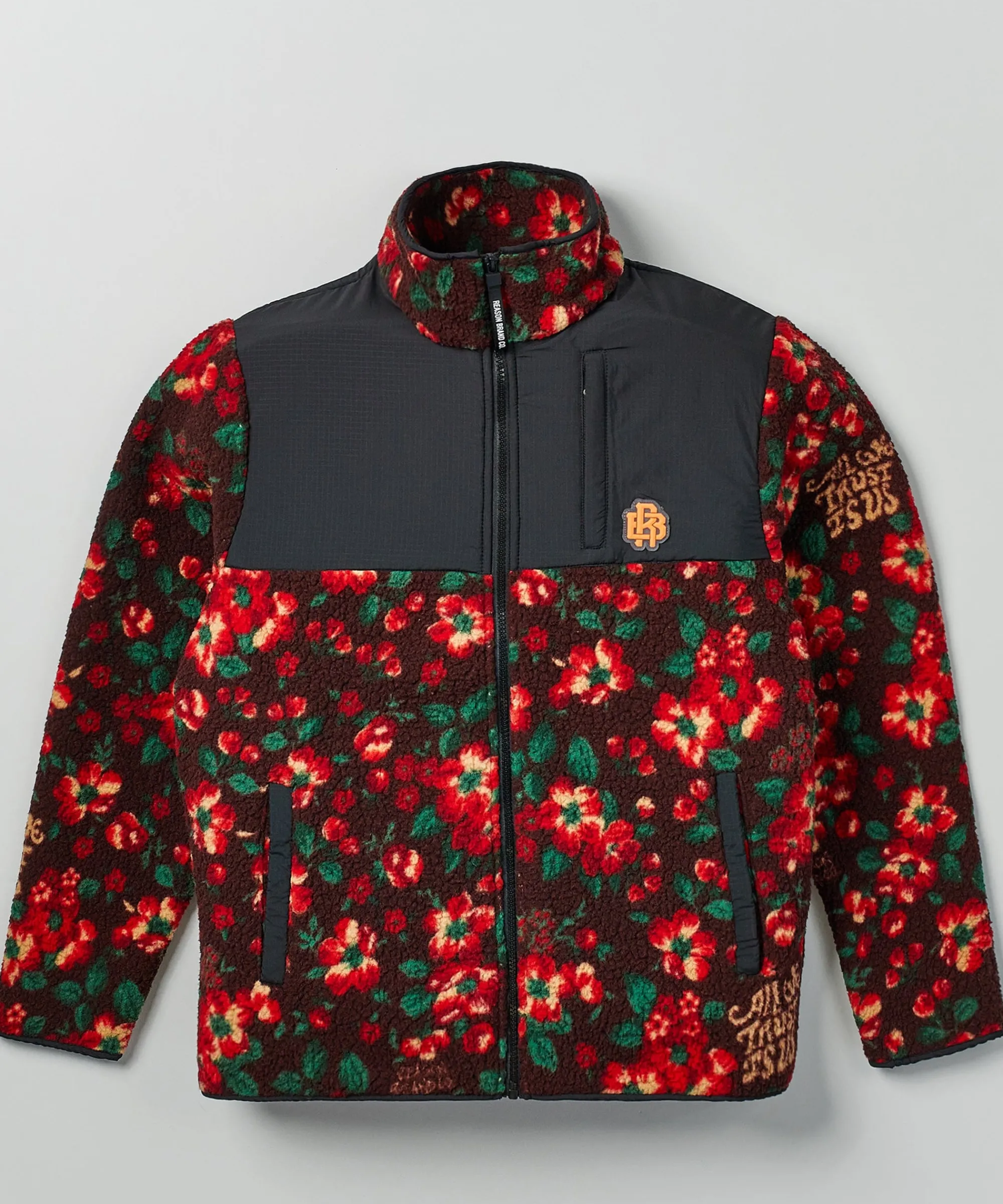 rb_series_sherpa_fleece_zip_up_jacket__flowers_3.webp Shop RB Series Sherpa Fleece Zip Up Jacket - Flowers Sherpa