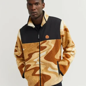 Sale RB Series Sherpa Fleece Zip Up Jacket - Sunset Sherpa