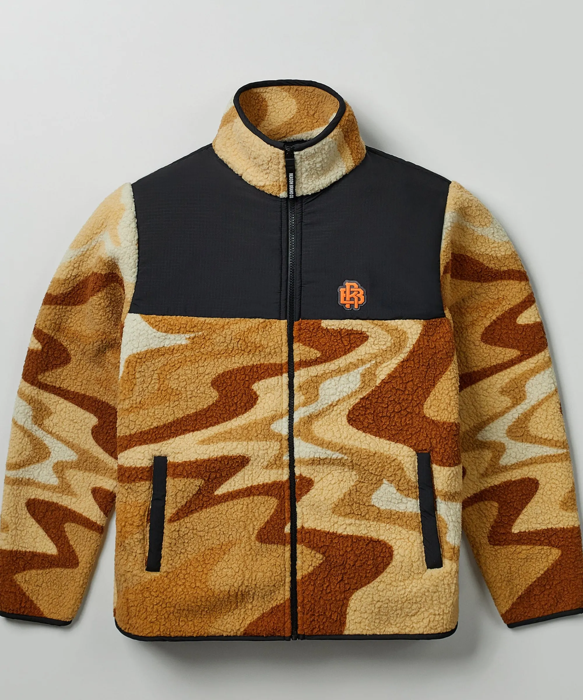rb_series_sherpa_fleece_zip_up_jacket__sunset_1.webp Sale RB Series Sherpa Fleece Zip Up Jacket - Sunset Sherpa