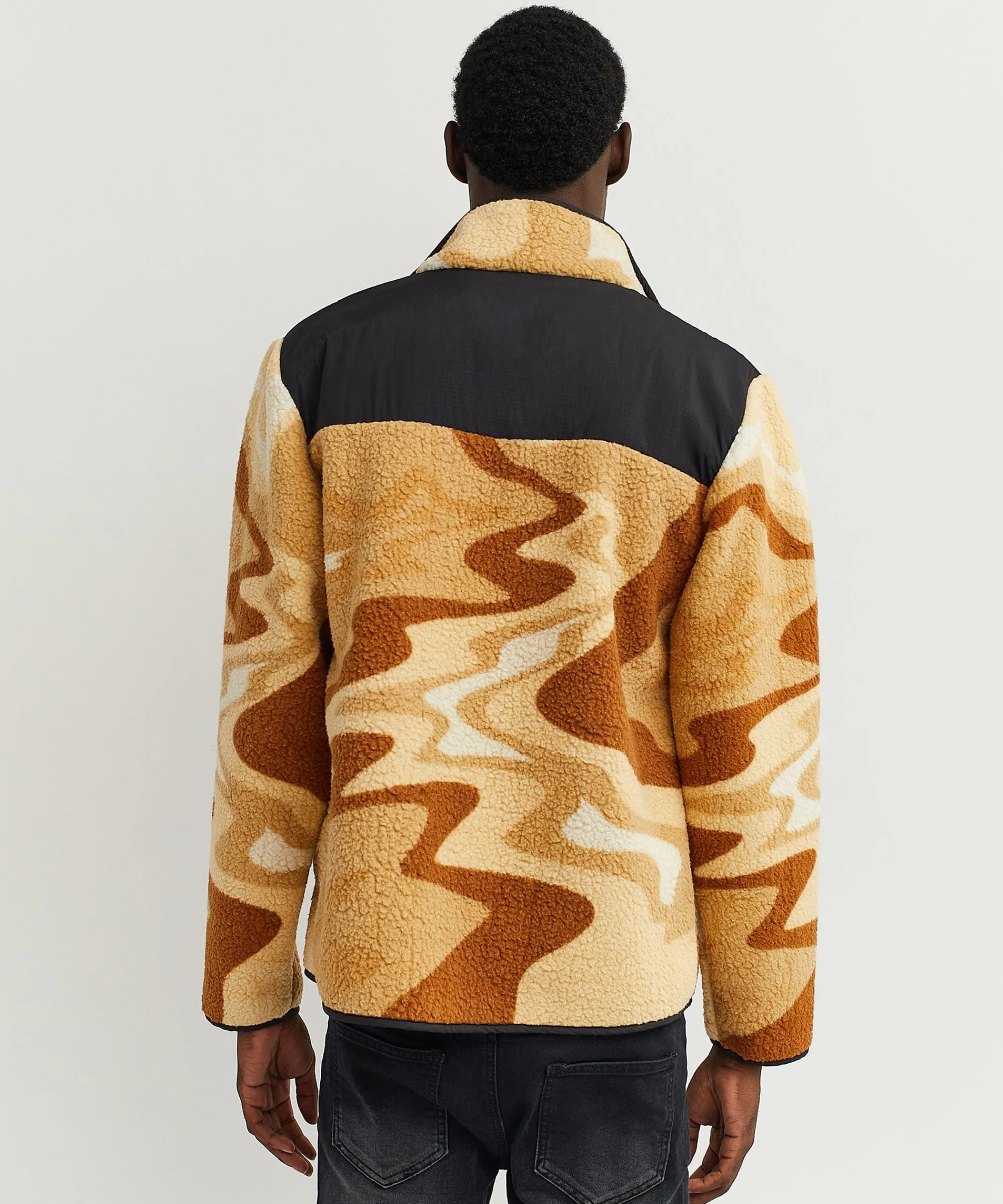 rb_series_sherpa_fleece_zip_up_jacket__sunset_6.webp Sale RB Series Sherpa Fleece Zip Up Jacket - Sunset Sherpa