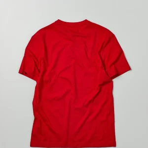 Cheap Real Eyes Hologram Print Short Sleeve Tee - Red Graphic Tees
