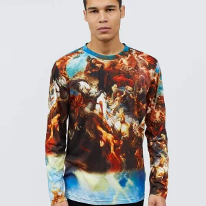 Clearance Renaissance Allover Print Long Sleeve Tee Long Sleeve Tees | Graphic Tees