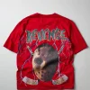 Best Sale Revenge Oversized Shorts Sleeve Tee - Red Oversized Tees | Graphic Tees