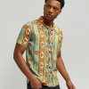 Hot Royal Chain Allover Print Short Sleeve Shirt Button Downs