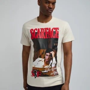Cheap Scarface™ Artist Short Sleeve Tee - Khaki Graphic Tees