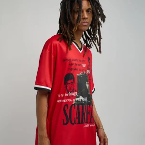 Flash Sale Scarface™ Baseball Jersey - Red Jerseys