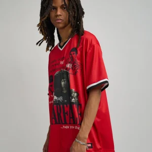 Flash Sale Scarface™ Baseball Jersey - Red Jerseys