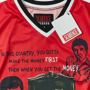 Flash Sale Scarface™ Baseball Jersey - Red Jerseys