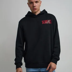 Online Scarface Classic Caviar Back Print Hoodie - Black Hoodies | Hoodies