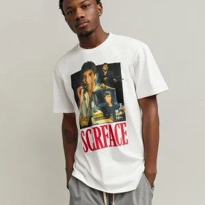 Discount Scarface™ Collage Tee - White Graphic Tees