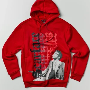 Online Scarface Old English Hoodie - Red Hoodies | Hoodies
