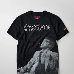 Shop Scarface Old English Short Sleeve Tee - Black Graphic Tees