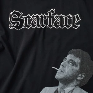 Shop Scarface Old English Short Sleeve Tee - Black Graphic Tees