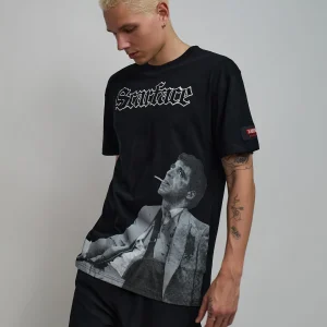 Shop Scarface Old English Short Sleeve Tee - Black Graphic Tees