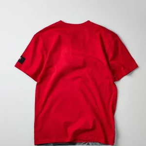Fashion Scarface Old English Short Sleeve Tee - Red Graphic Tees