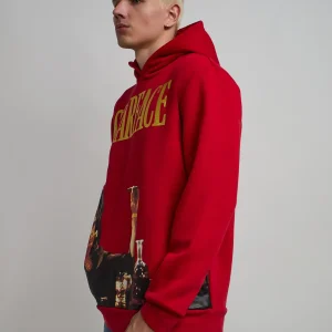 Fashion Scarface Photo Print Hoodie - Red Hoodies | Hoodies