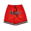 Outlet Scarface™ Pinstripe Mesh Shorts - Red Shop All Bottoms | Shorts