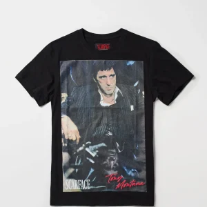 Shop Scarface™ Portrait Short Sleeve Tee - Black Graphic Tees