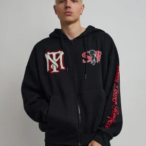 Outlet Scarface Respect Full Zip Hoodie - Black Hoodies | Hoodies