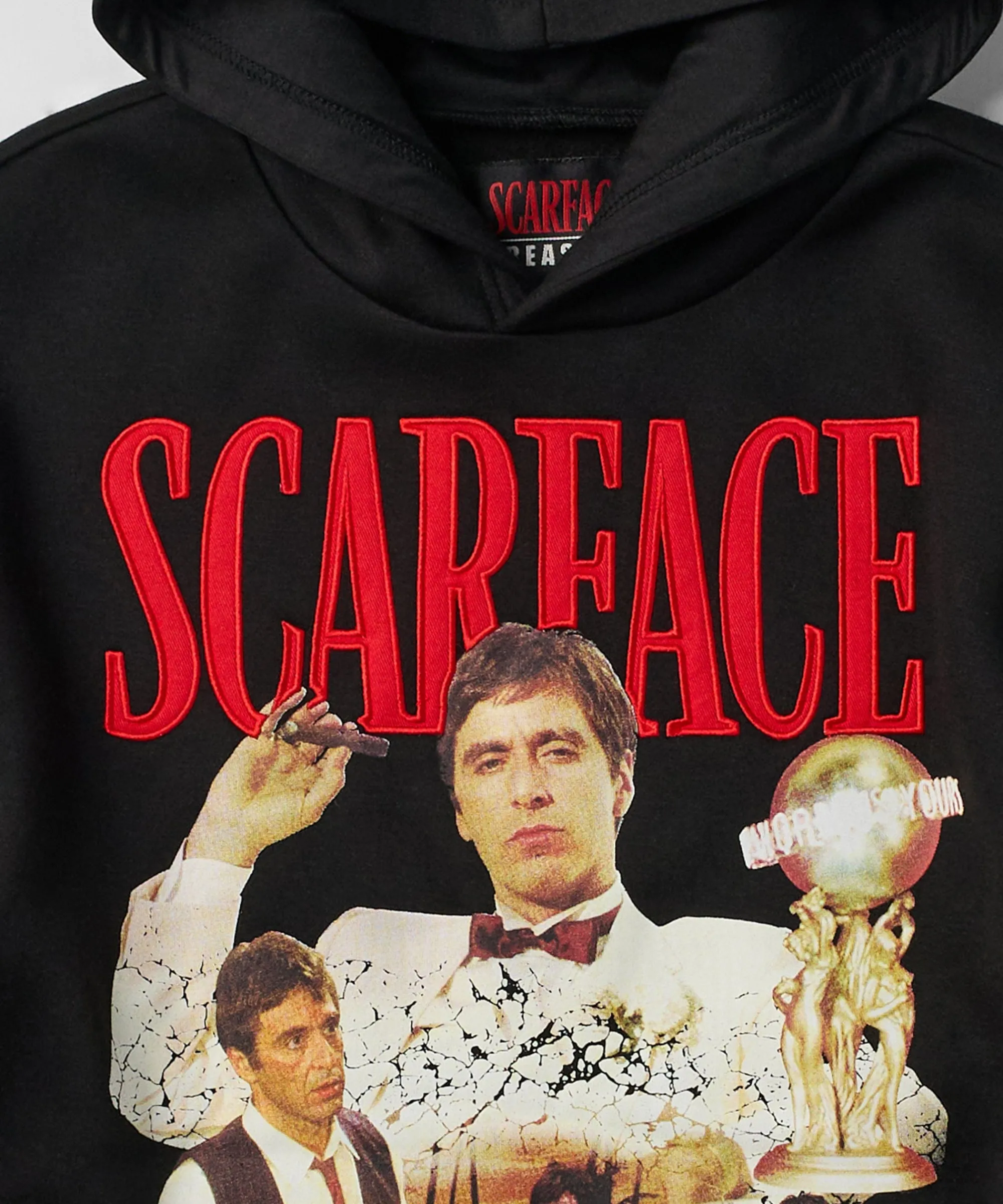 scarface_say_hello_embroidered_patch_hoodie__black_1.webp Cheap Scarface Say Hello Embroidered Patch Hoodie - Black Hoodies | Hoodies