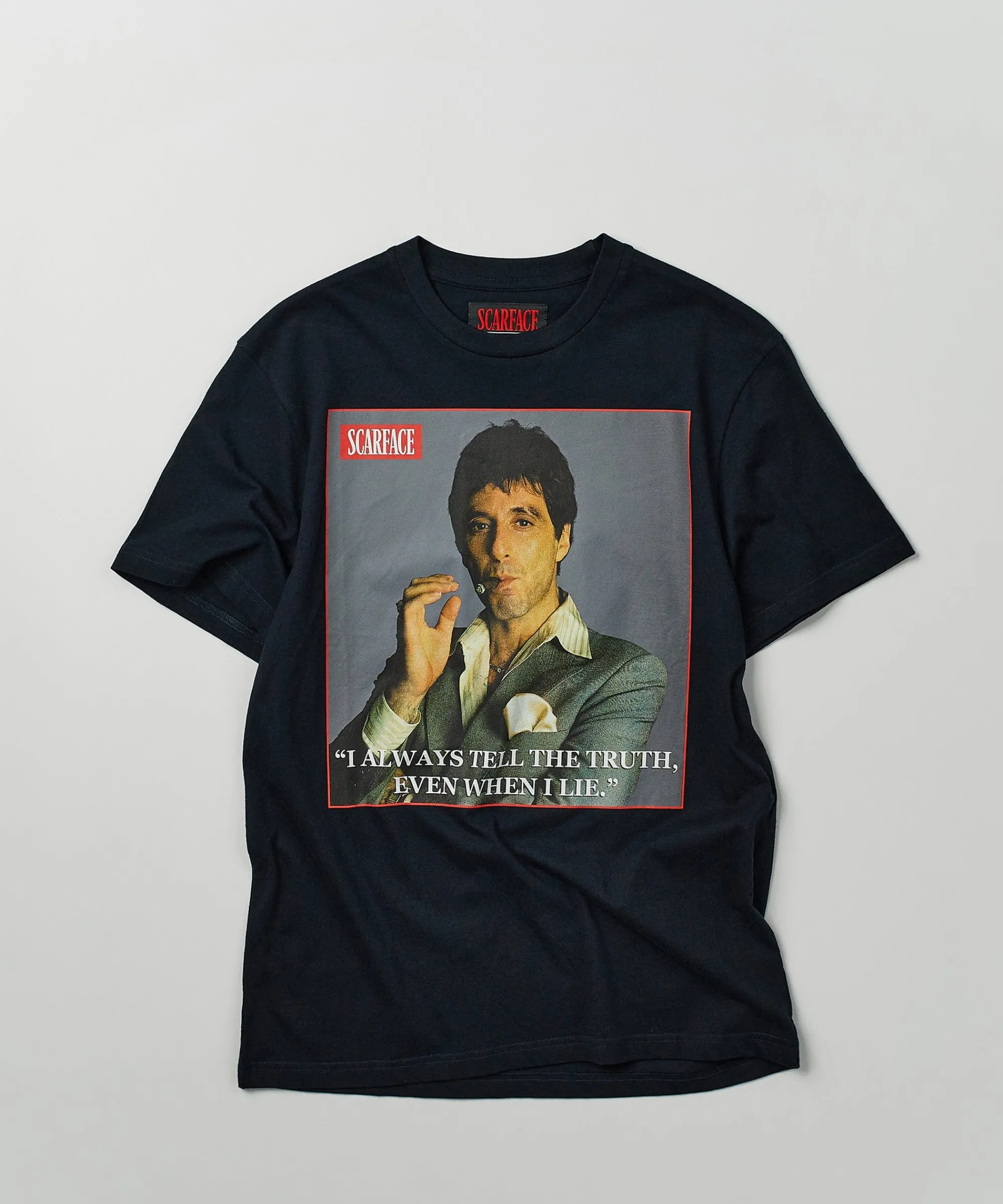 scarface_truth_short_sleeve_tee__black_0.webp Cheap Scarface Truth Short Sleeve Tee - Black Graphic Tees
