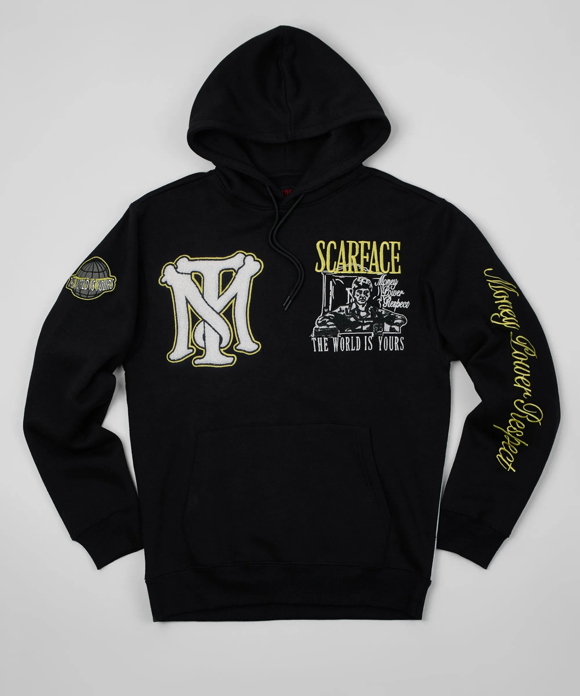 scarface_varsity_hoodie__black_0.webp Flash Sale Scarface Varsity Hoodie - Black Hoodies | Hoodies