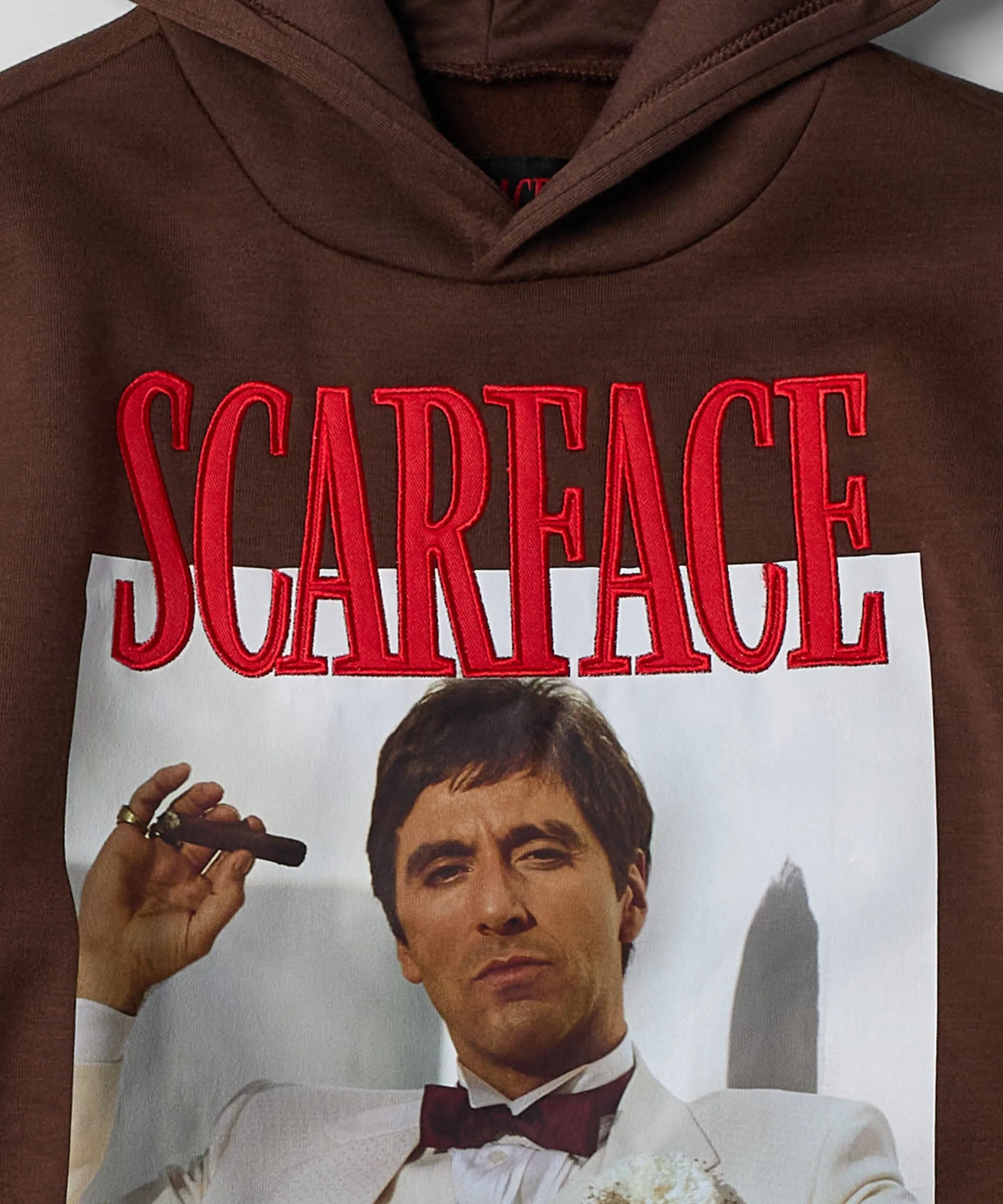 scarface_white_suit_hoodie__brown_1.webp Discount Scarface White Suit Hoodie - Brown Hoodies | Hoodies