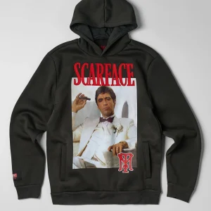 Sale Scarface White Suit Hoodie - Charcoal Hoodies | Hoodies