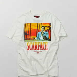New Scarface World Is Yours Short Sleeve Tee - White Graphic Tees