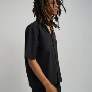 Best Scarface Woven Shirt - Black Button Downs | Oversized Tees