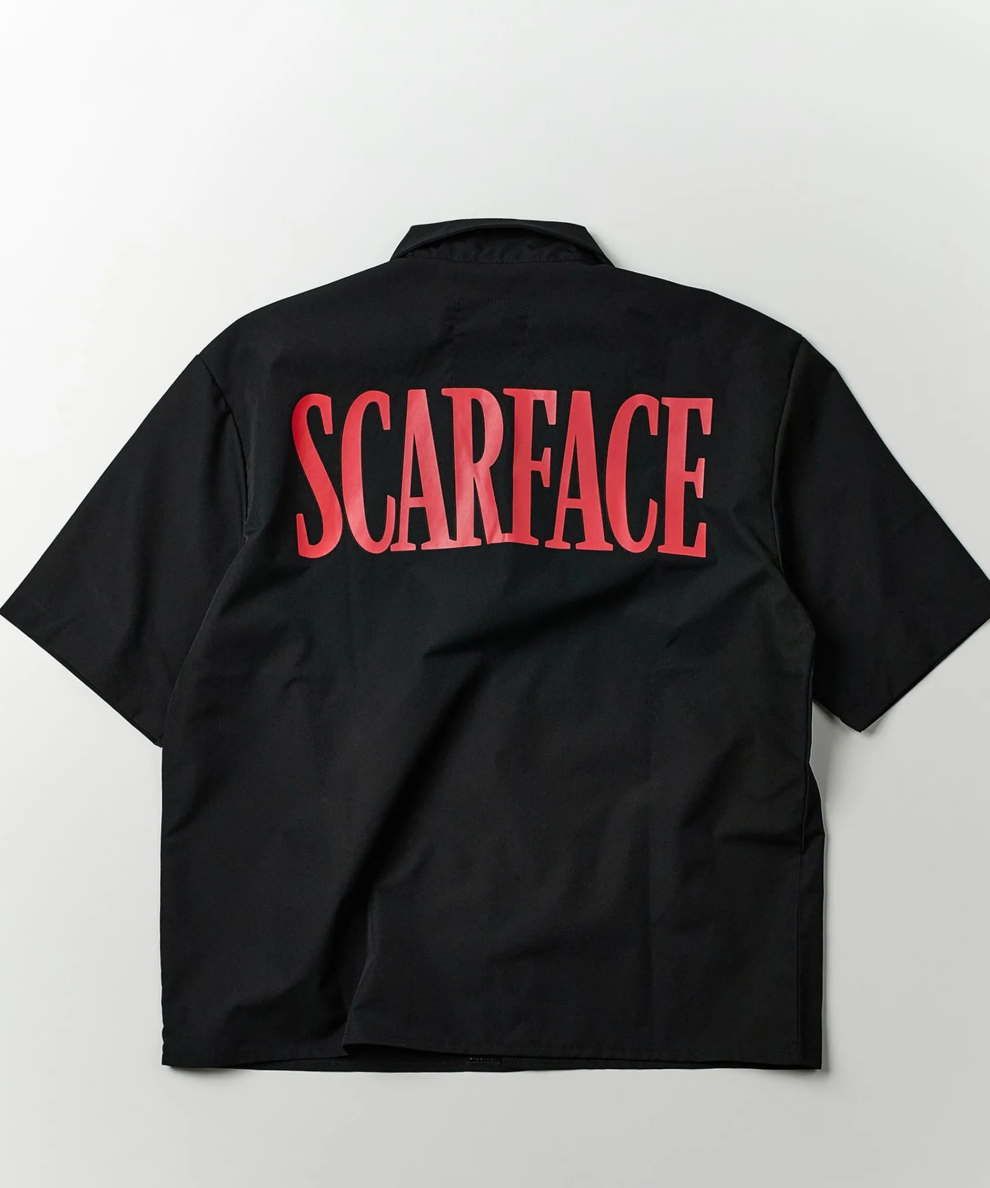 scarface_woven_shirt__black_4.webp Best Scarface Woven Shirt - Black Button Downs | Oversized Tees