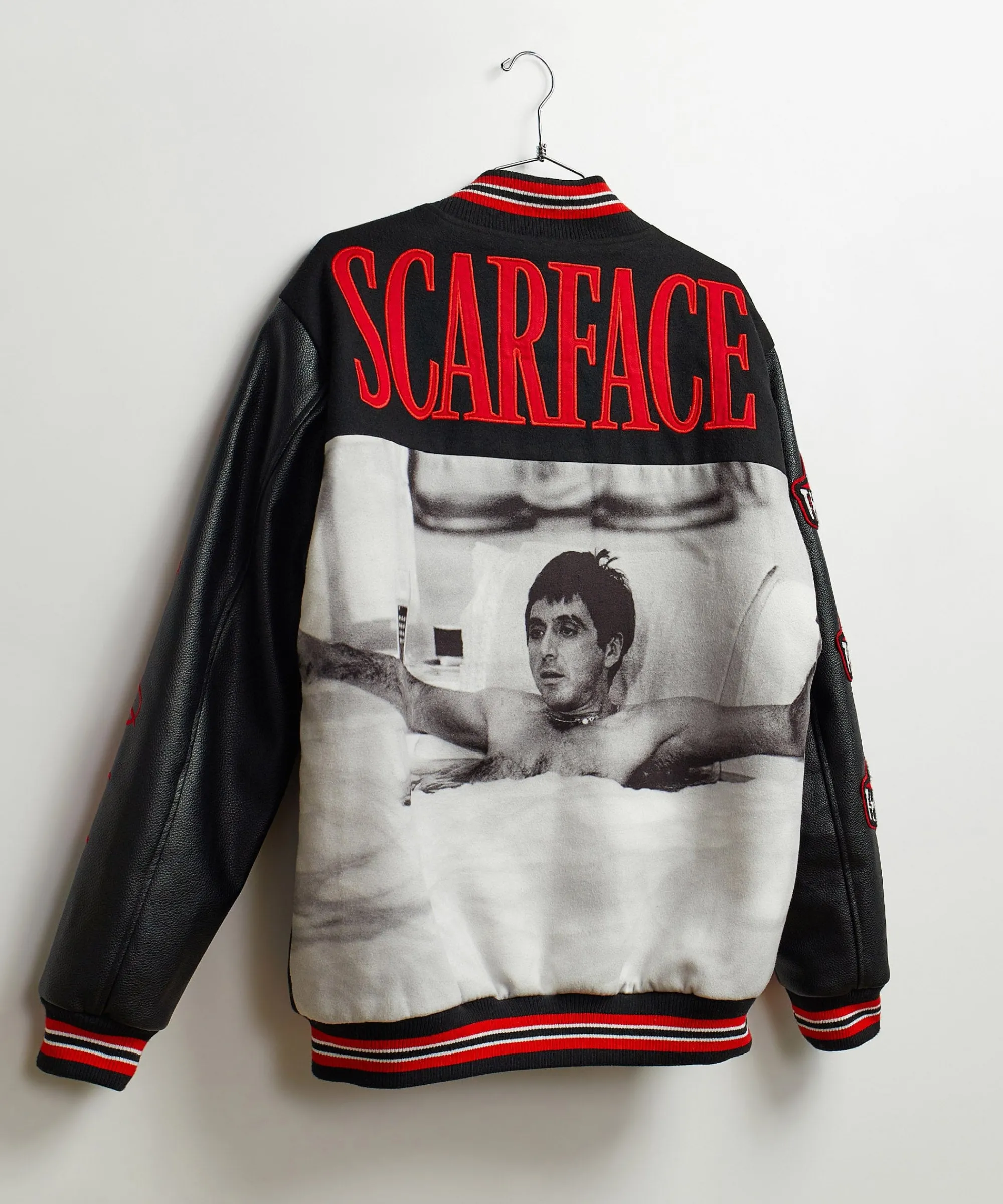 scarface_x_reason_collab_patched_wool_varsity_jacket__black_1.webp Fashion Scarface™ X Reason Collab Patched Wool Varsity Jacket - Black Varsity Jackets