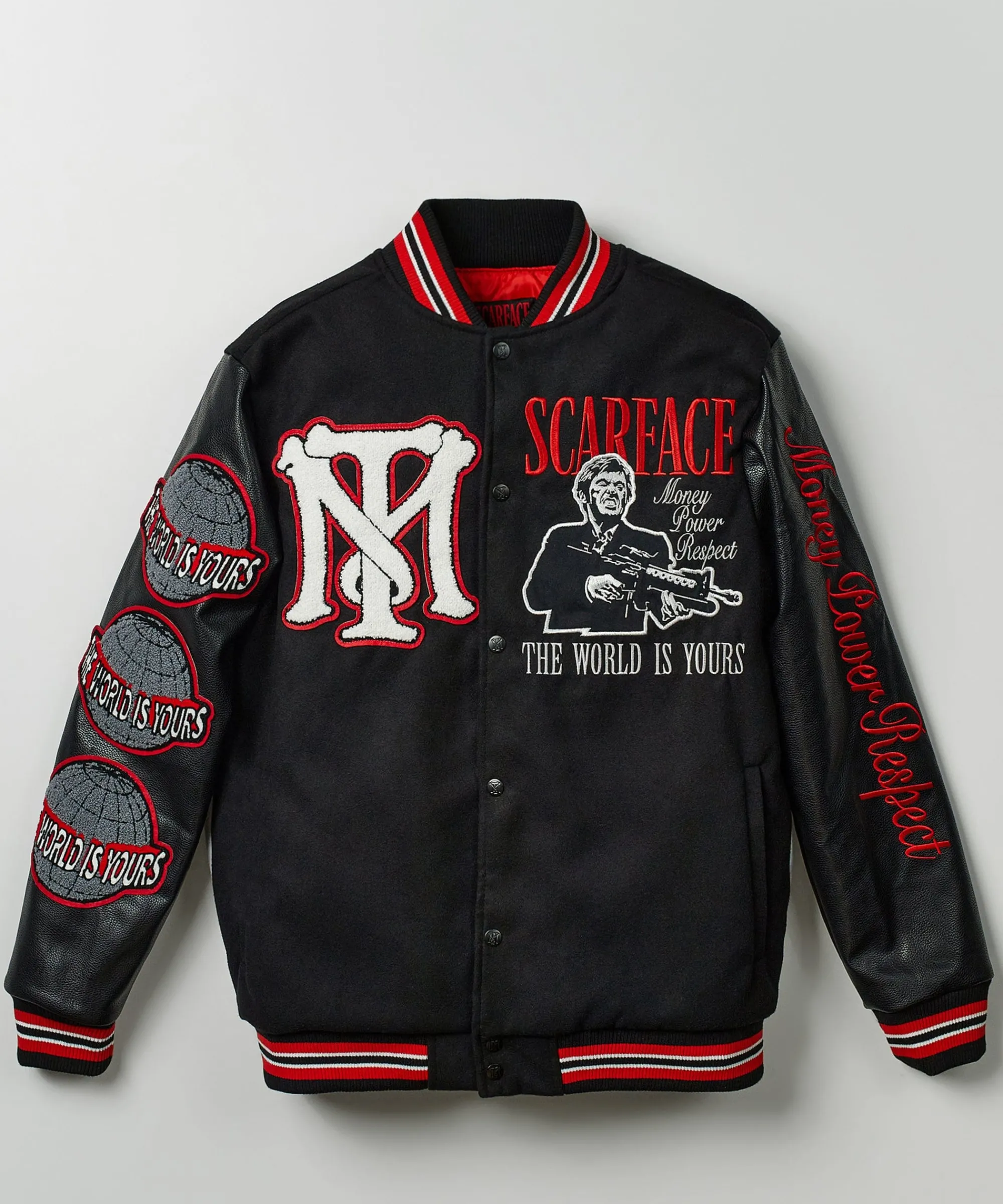 scarface_x_reason_collab_patched_wool_varsity_jacket__black_4.webp Fashion Scarface™ X Reason Collab Patched Wool Varsity Jacket - Black Varsity Jackets