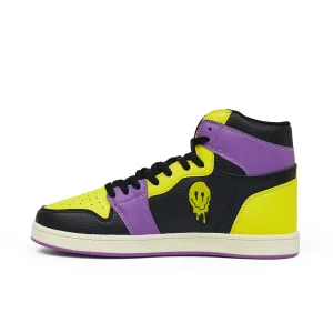 Hot Smiley Sneaker - Yellow/Purple Sneakers