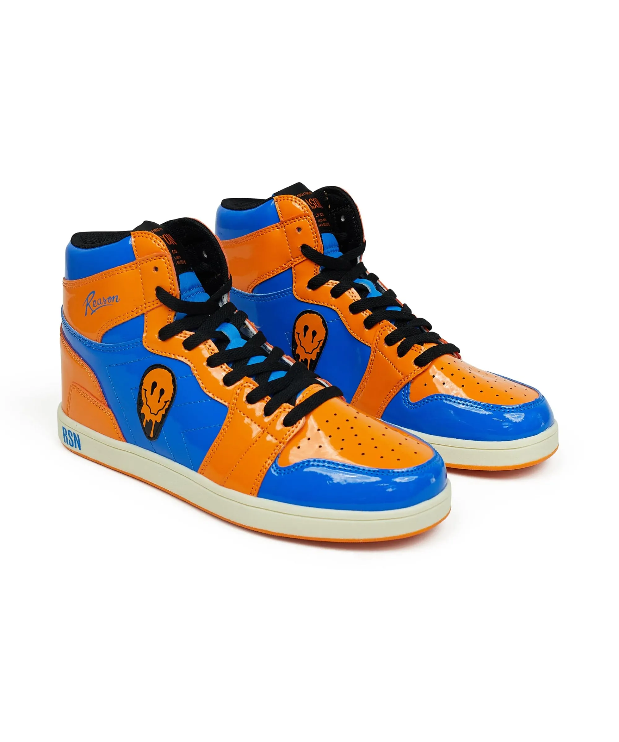 smiley_sneakers__blueorange_0.webp Shop Smiley Sneakers - Blue/Orange Sneakers