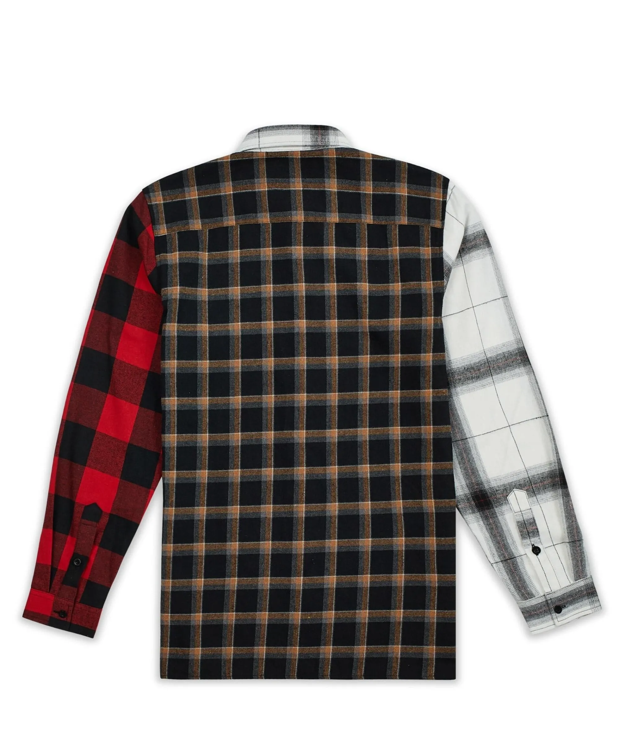 split_flannel_checkered_shirt__multi_5.webp Online Split Flannel Checkered Shirt - Multi Flannels | Button Downs