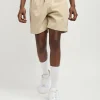 Outlet Spritz Embroidered Texture Woven Shorts - Khaki Shop All Bottoms | Shorts