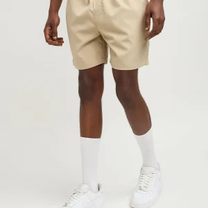 Outlet Spritz Embroidered Texture Woven Shorts - Khaki Shop All Bottoms | Shorts