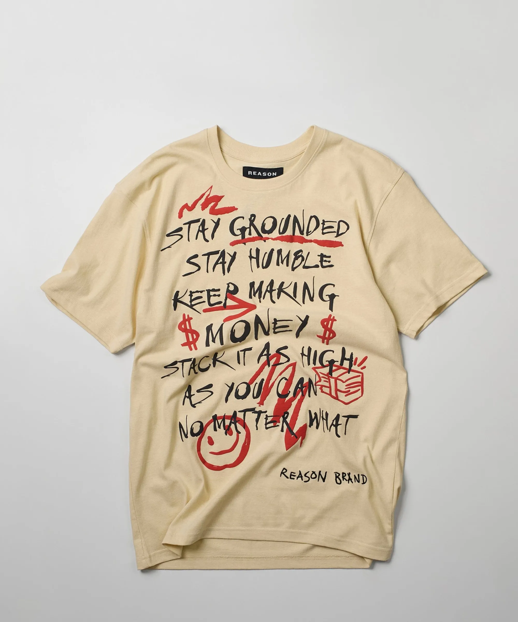 stay_grounded_short_sleeve_tee__sand_0.webp Sale Stay Grounded Short Sleeve Tee - Sand Graphic Tees