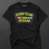 Hot Strip Club Veteran Short Sleeve Tee - Black Graphic Tees