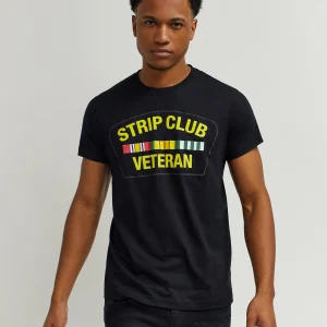 Hot Strip Club Veteran Short Sleeve Tee - Black Graphic Tees