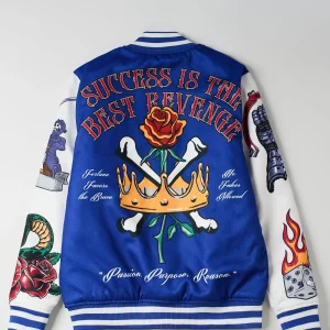 Sale Success Varsity Jacket - Blue Varsity Jackets