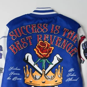 Sale Success Varsity Jacket - Blue Varsity Jackets