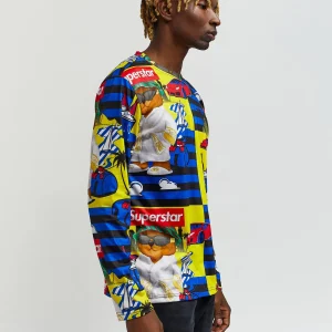 New Superstar Bear Character Long Sleeve Tee Long Sleeve Tees | Graphic Tees