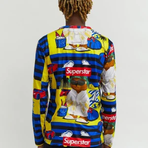 New Superstar Bear Character Long Sleeve Tee Long Sleeve Tees | Graphic Tees
