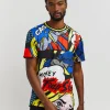 Online Trap Stars Comic Allover Print Graphic Tee Graphic Tees