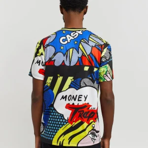 Online Trap Stars Comic Allover Print Graphic Tee Graphic Tees